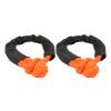 Bediffer Soft Shackle Recovery Rope, High Tensile Strength, Lightweight, for Boating, Camping and Climbing, 2 x 8 mm, Portable, UV-Resistant, Orange view 4