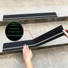 Opatiny Photoluminescent Anti-Slip Stair Tape, Waterproof PET Adhesive Strips, Black, 5 Pieces, 10 x 60 cm view 2