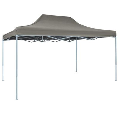 sephironlbb 3 x 4.5 m Pop-Up Canopy, Anthracite, Steel Frame, Waterproof and UV-Resistant, with Sidewalls and Ground Stakes
