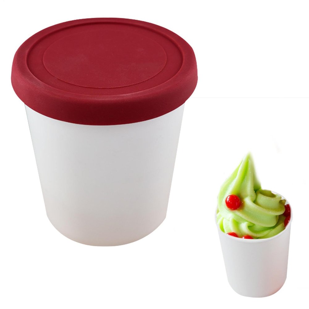 Wusideday Homemade Ice Cream Container, Leakproof Frozen Food Container