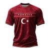 Turkey 2026 Men's Soccer Fan Shirt, Flag Print, Red, M view 1