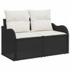 sephironlbb 6-Piece Black Poly Rattan Outdoor Lounge Sofa Set with Cushions view 3