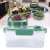 Bonbela Salad Container with Fork, 4 Compartments view 4