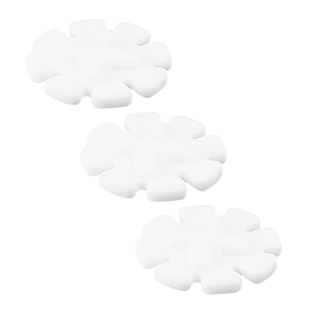 NESTINGHO Magnetic Stir Bars, 3-Piece Flower-Shaped White Plastic Set