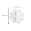 NESTINGHO Magnetic Stir Bars, 3-Piece Flower-Shaped White Plastic Set view 2
