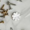 NESTINGHO Magnetic Stir Bars, 3-Piece Flower-Shaped White Plastic Set view 4