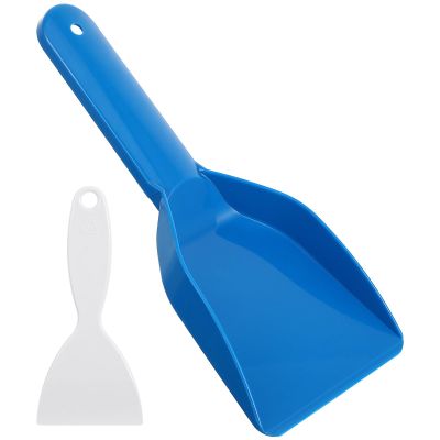 PP Ice Shovel, 2-Pack, with Ergonomic Handle for Refrigerators
