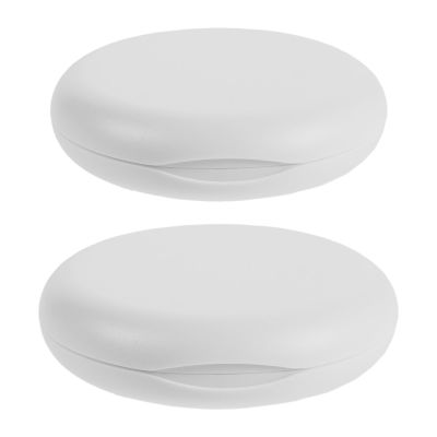 Baluue Transparent Storage Boxes for Dentures and Aligners, 2-Pack, with Magnetic Closure