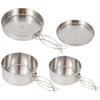 JUMPLAWN Portable Stainless Steel Camping Cookware Set view 1