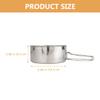 JUMPLAWN Portable Stainless Steel Camping Cookware Set view 2