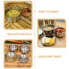 JUMPLAWN Portable Stainless Steel Camping Cookware Set view 3