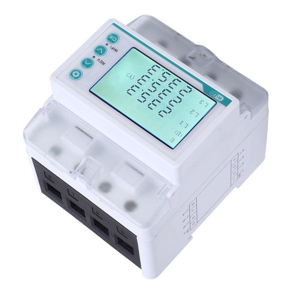 YDuupxe 3-Phase 4-Wire Energy Meter with Wi-Fi Remote Control