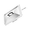 SEWACC 2-Piece Stainless Steel Food Covers for Rectangular Trays view 2