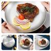 VALICLUD 6-Piece Stainless Steel Plate Set, Round, Dishwasher-Safe, Rust-Resistant view 4