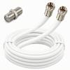 Fritz!Box 6360 Cable Deluxe Network Cable, 8K, White, with Coupler, 22 m view 1