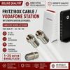Fritz!Box 6360 Cable Deluxe Network Cable, 8K, White, with Coupler, 22 m view 2