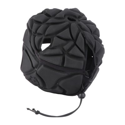 AMUSLESUR Black EVA Soccer Helmet with Flexible Extension and Non-Slip Rugby Padding for Soccer and Hockey World Cup Celebration Decor