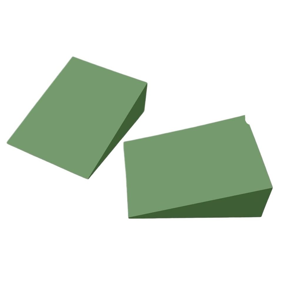 Yoga Wedge Block, Lightweight Portable Non-Slip Stretch Board, Squat Ramp, Green