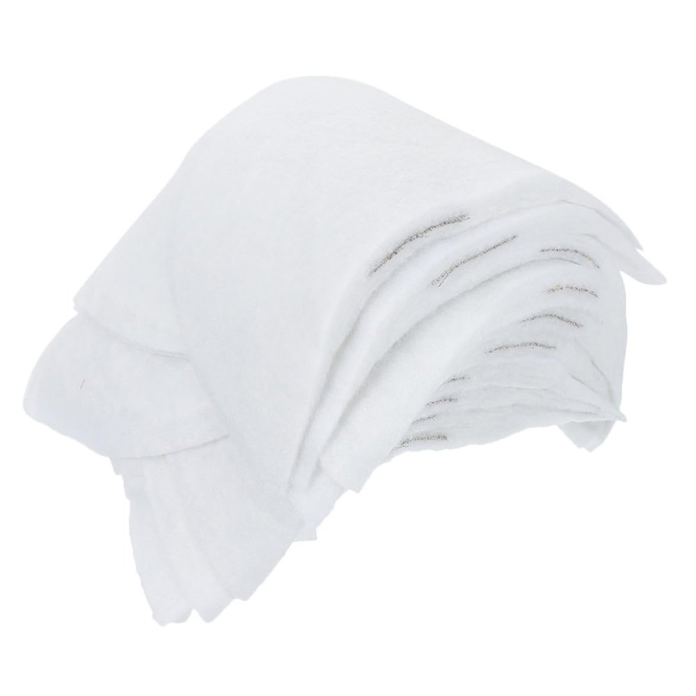 FRCOLOR 50 Pairs of White Cotton Shoulder Pads for Women and Men, Lightweight Design for Dance and Social Occasions