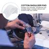 FRCOLOR 50 Pairs of White Cotton Shoulder Pads for Women and Men, Lightweight Design for Dance and Social Occasions view 4