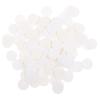 balacoo 100-Piece Round Foam Wick Stickers, White, Double-Sided view 1