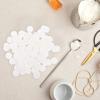 balacoo 100-Piece Round Foam Wick Stickers, White, Double-Sided view 4