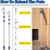 Extra-Long Telescoping Boat Hook Push Pole with End Hook view 4