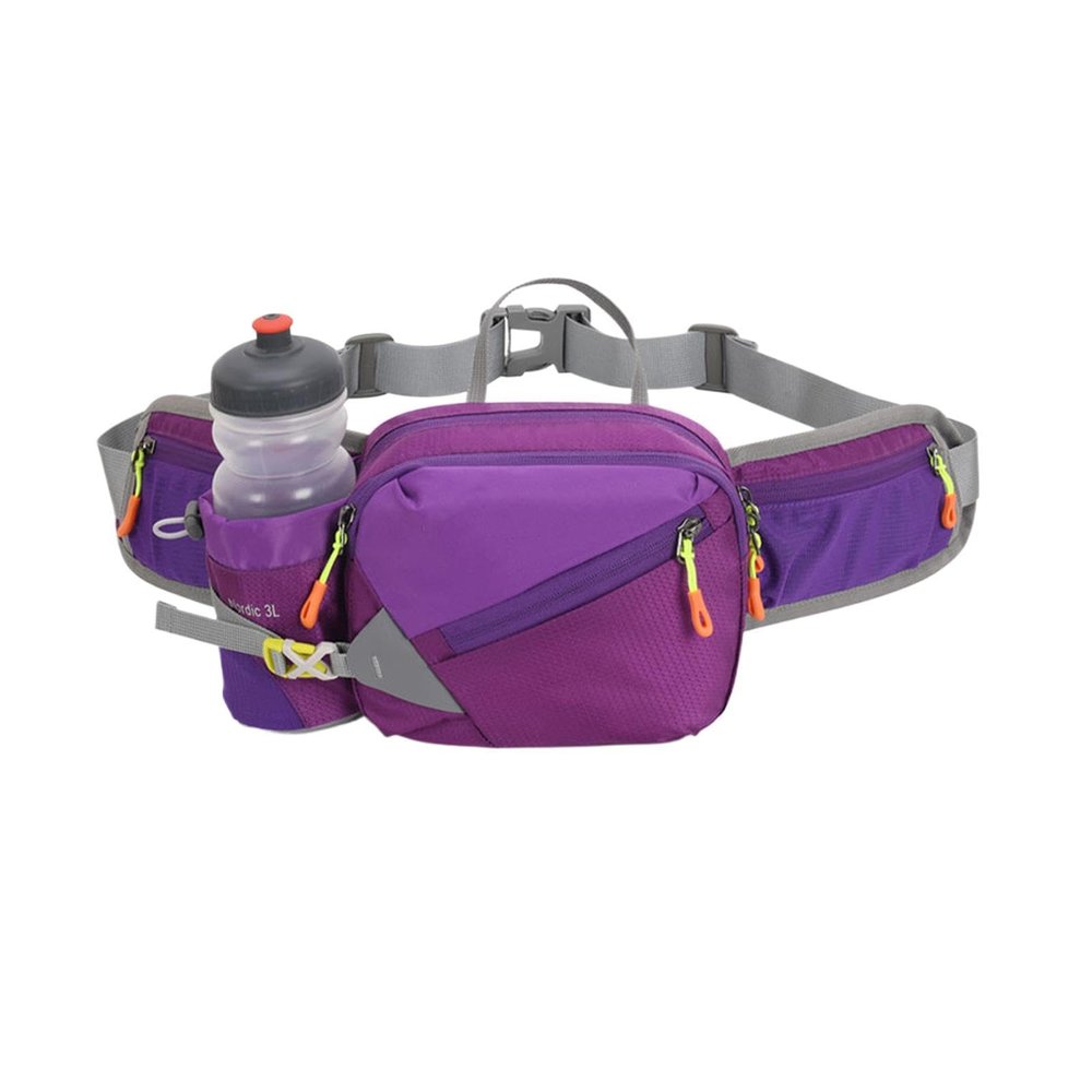 Waist Bag with Water Bottle Holder for Fitness and Phone