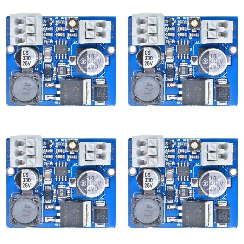Tumintu 4X NCH6100HV High-Voltage DC Boost Converter Module for Nixie, Glow Tube, and Magic Eye Boards, DC 12V–24V
