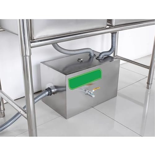 HYJAUSXB Oil-Water Separator, Stainless Steel Grease Trap