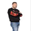 Nürburgring Men's Scenic Crewneck Sweatshirt, Black with Red Lettering, Size L view 1