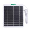 Tosuny 5V 5W Solar Charger with DC5521 Connector | High-Efficiency Panel for Ring Security Camera Doorbells (WHITE) view 1