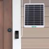 Tosuny 5V 5W Solar Charger with DC5521 Connector | High-Efficiency Panel for Ring Security Camera Doorbells (WHITE) view 2