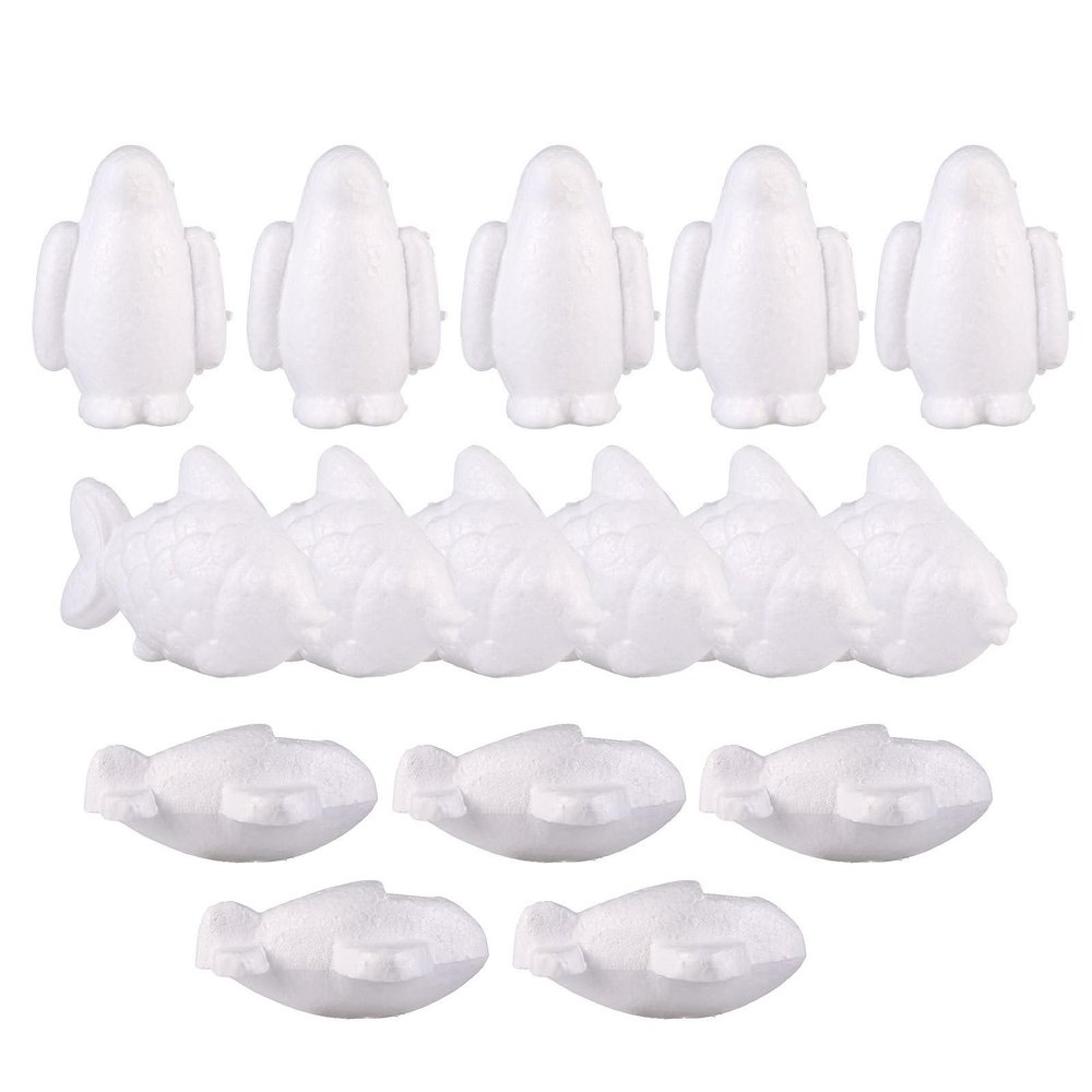 DIY Foam Models, White, 15 Pieces, Christmas Party