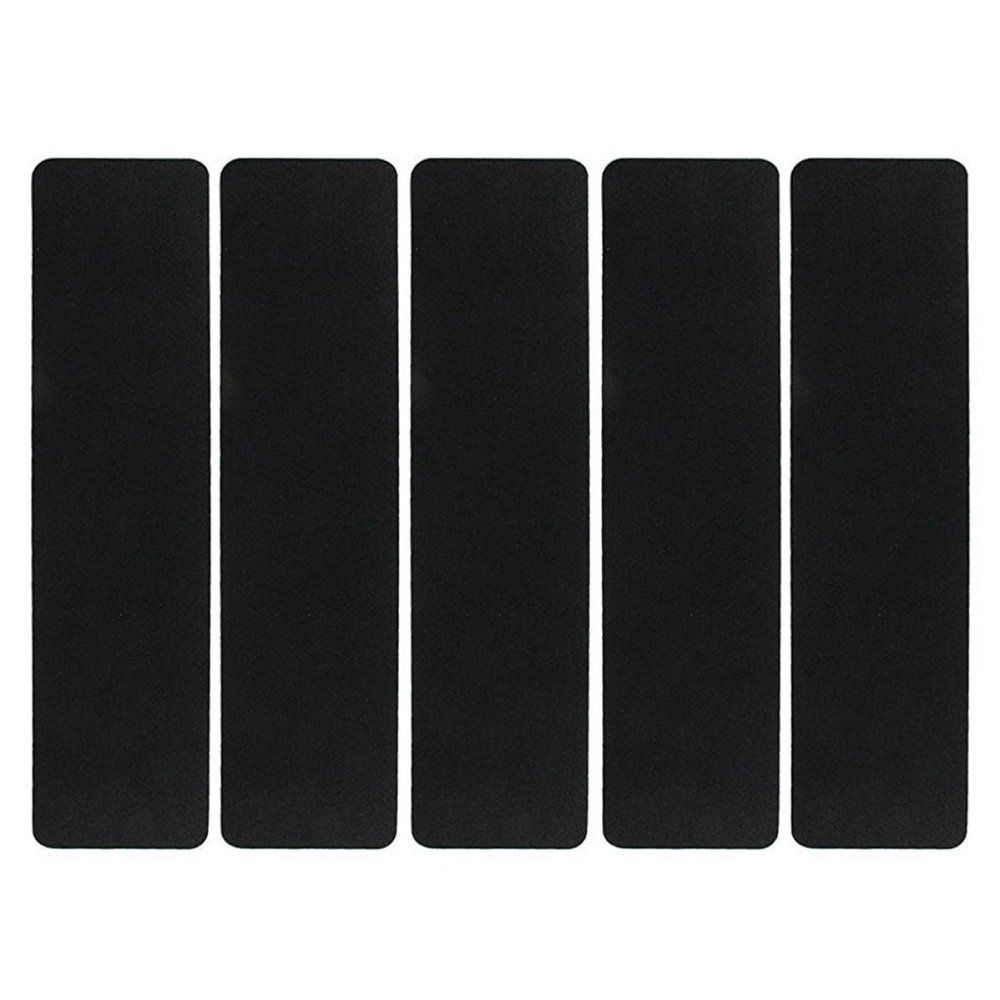 Mikikit Black Anti-Slip Strips, 15 x 60 cm, 5 Pieces