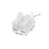 Veemoon 55 White 2-Pole Plastic Terminal Blocks with Durable Spring Technology for Industrial and Automotive Wiring view 2
