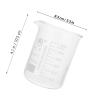 Mikikit 4-Piece Glass Laboratory Beaker Set with Spouts, Clear Graduations, 50–300 mL view 2