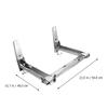 Hemobllo Extendable, Space-Saving Folding Wall-Mounted Stainless Steel Microwave Rack view 2