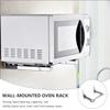 Hemobllo Extendable, Space-Saving Folding Wall-Mounted Stainless Steel Microwave Rack view 3