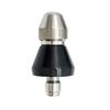 Stainless Steel Nozzle for 1/4-Inch Pressure Washer Hose, Drain Cleaner, Silver/Black, 61 mm (Small) view 2