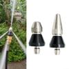Stainless Steel Nozzle for 1/4-Inch Pressure Washer Hose, Drain Cleaner, Silver/Black, 61 mm (Small) view 4