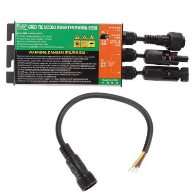 Xiuganpo 350 W Solar Microinverter, MPPT Grid-Tied Sine Wave Inverter for Small 230 V AC Solar Systems