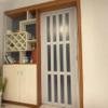 Wetsfgdg PVC Folding Door, Interior Room Divider with Acrylic, W195 × H195 cm view 1