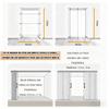 Wetsfgdg PVC Folding Door, Interior Room Divider with Acrylic, W195 × H195 cm view 2