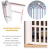 Wetsfgdg PVC Folding Door, Interior Room Divider with Acrylic, W195 × H195 cm view 4
