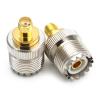 1PC SO-239 (UHF Female) to SMA Female RF Coaxial Adapter, Straight Copper view 3