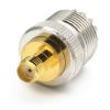 1PC SO-239 (UHF Female) to SMA Female RF Coaxial Adapter, Straight Copper view 4