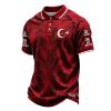 Türkiye 2026 World Cup T-Shirt for Men with Flag Print, Polo Style, XS view 1
