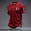 Türkiye 2026 World Cup T-Shirt for Men with Flag Print, Polo Style, XS view 2