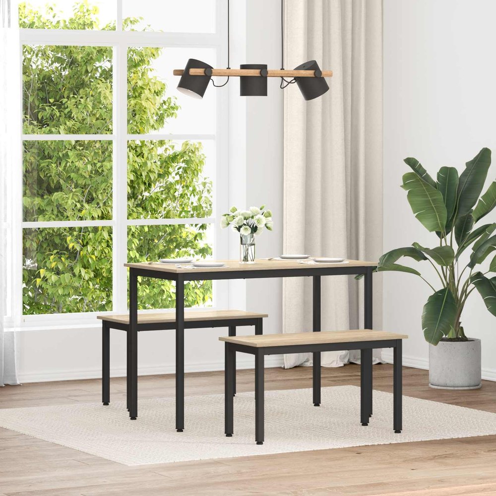 kithwjll Sonoma Bench with Metal Legs, 80 x 35 x 45 cm